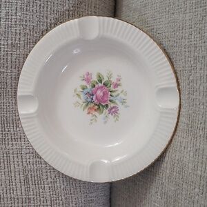 Vintage China Astray Cream Color with Flowers